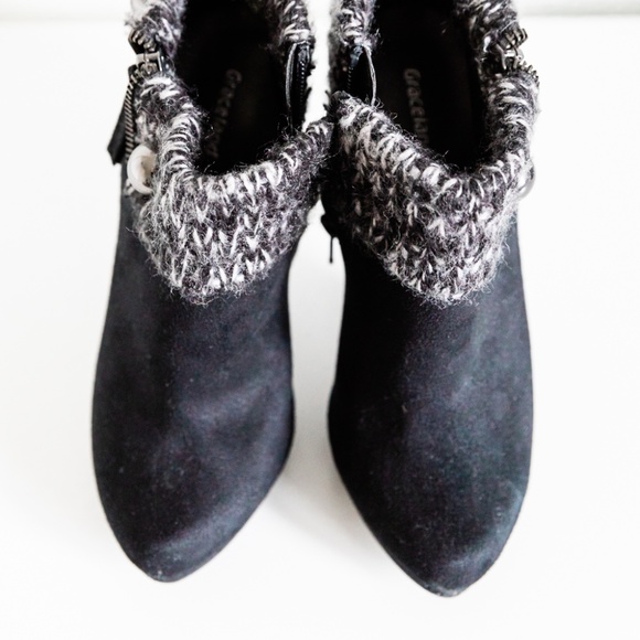 High heel ankle boots - black - 35/5 - new - Picture 2 of 6